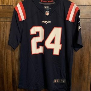 NWT Nike Stephon Gilmore New England Patriots #24 Navy Blue NFL Jersey Youth XL